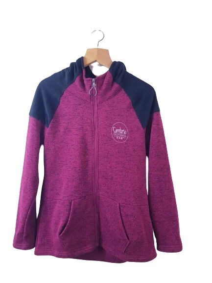 Gear Mens Red/Black Knit Full Zip Hoodie Sweatshirt Size Large L Regular Zip Up