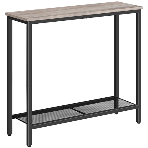 HOOBRO Slim Console Table with Storage Industrial Hallway Table Slim Sofa Table - Picture 7 of 8