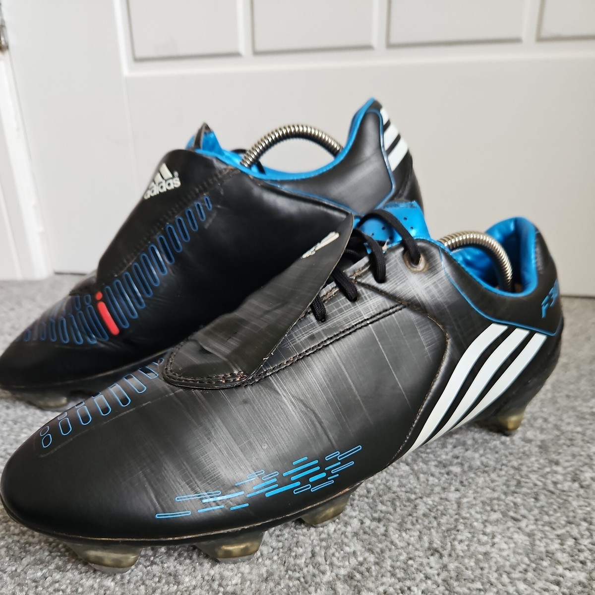 2009 Rare Vintage adidas F30 I TRX SG Black Blue Football Boots