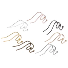7 Colors 100pcs 21x16mm Metal Ear Pin Wire Hooks DIY Earring Findings Making DIY