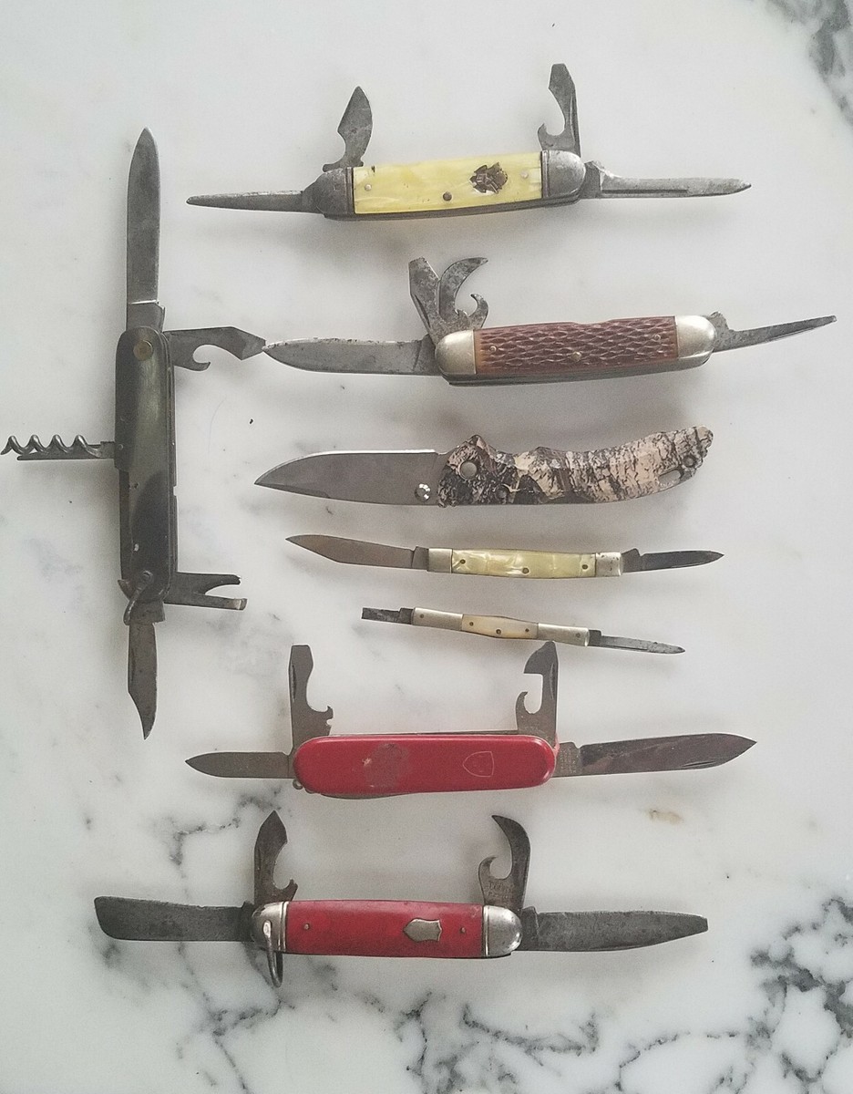 Vintage Lot of 8 Folding Pocket Knives! As is | eBay Vintage Lot of 8 Folding Pocket Knives! As is | eBay