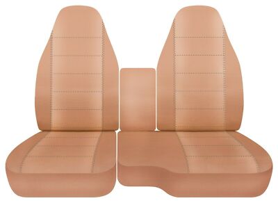 Made to Fit 1998 to 2005 Chevy Blazer Green Blue Tan Split Bench Solid Colors