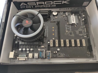 combo ASRock H110 Pro BTC+ LGA 1151 i5 6400+ nvme 128gb+