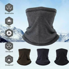 Winter Fleece Neck Warmer Gaiter Ski Mask Tube Scarf for Cold Weather Face Masks