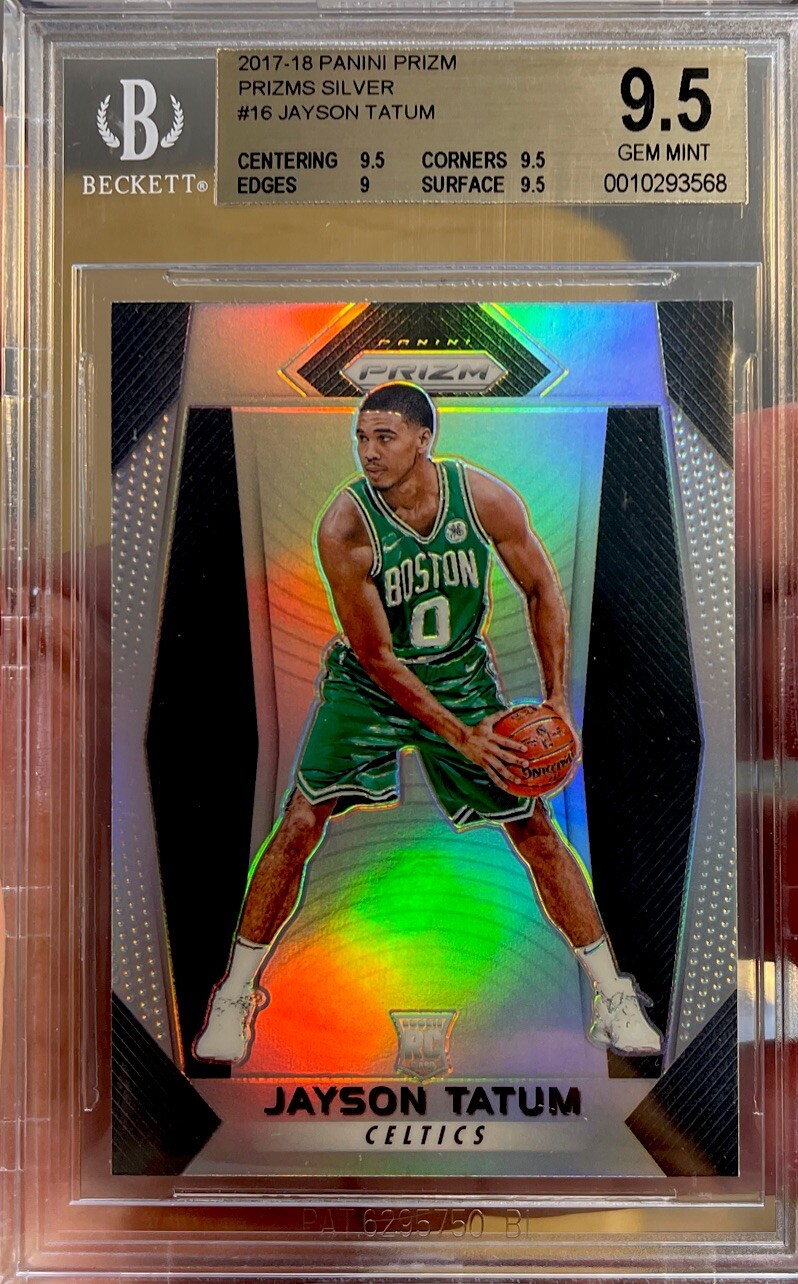 2017 Panini Prizm Silver Rookie Jayson Tatum Prizms BGS 9.5 Gem Mint Celtics