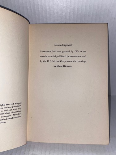 Into The Valley a skirmish of the marines By John Hersey 1ST ED. Hardcover- G8 - Picture 10 of 23