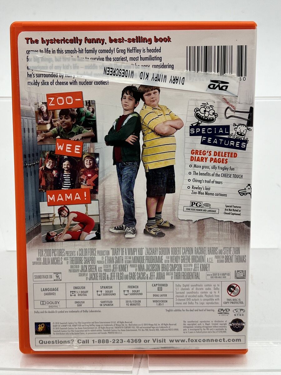 Diary of a Wimpy Kid - DVD - 2010 Free Shipping | eBay