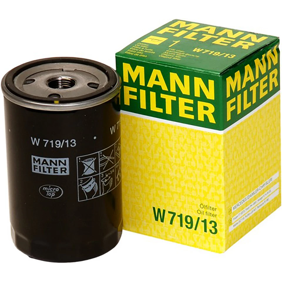 Mann 1pc Engine Oil Filter Fits Mercedes-Benz 190E l4 2.3L UA21 1985 1986 1987 - Image 3 of 4