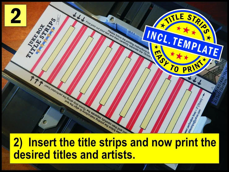 (uxA141) ⭐ 49-210 Jukebox Titelstreifen f. WURLITZER, Seeburg, NSM, AMI/ROWE.. - Bild 3 von 4