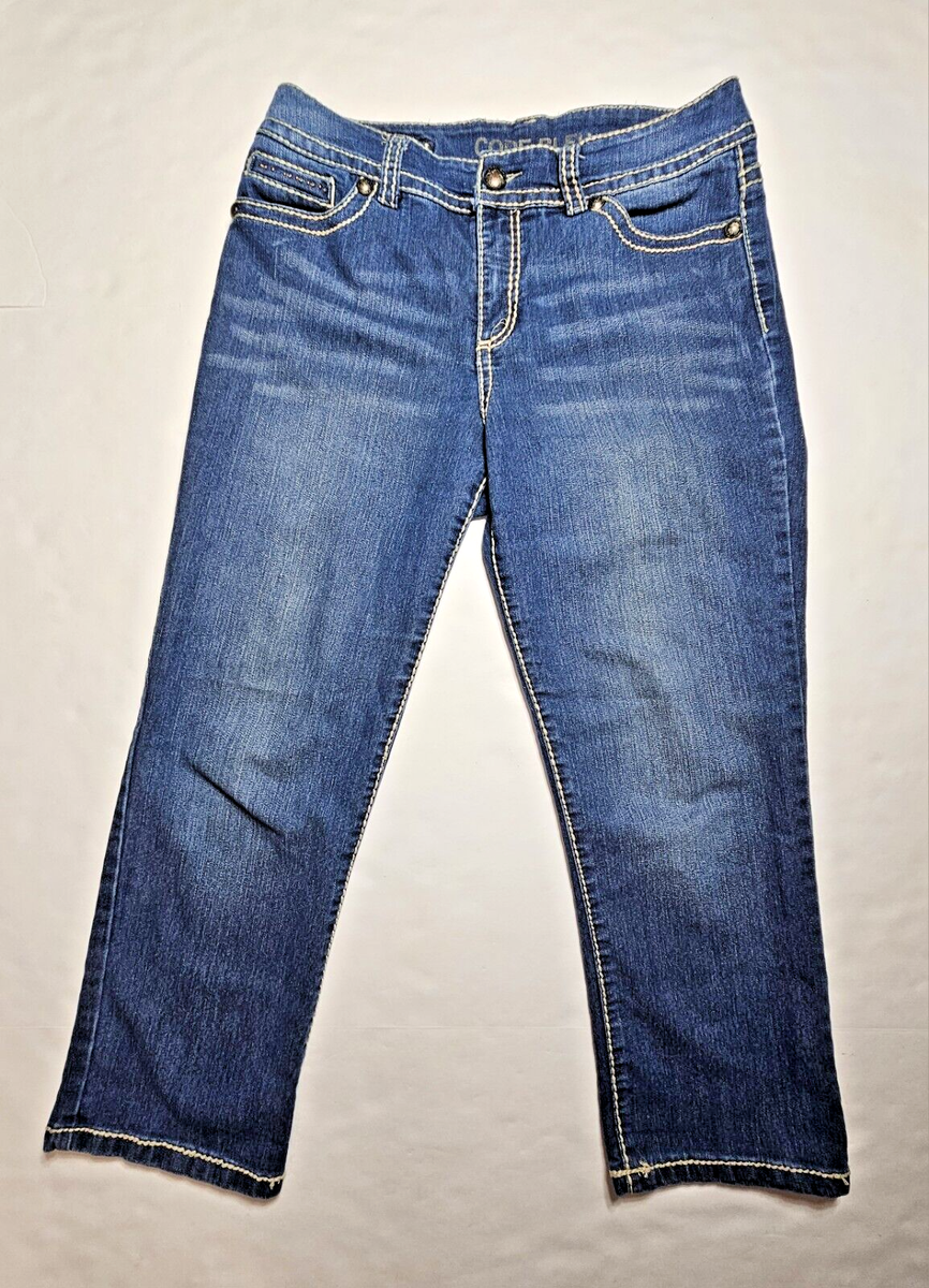 Code Bleu Annette Women's Jeans Embroidered Embellished Pockets