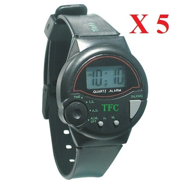 LUCKDANO Orologio Parlante, Orologio con Voce Chiara e Grande, Orologio Parlante Analogico con Allarme per Ipovedenti, Non Vedenti, Anziani con Problemi di Vista (Argento