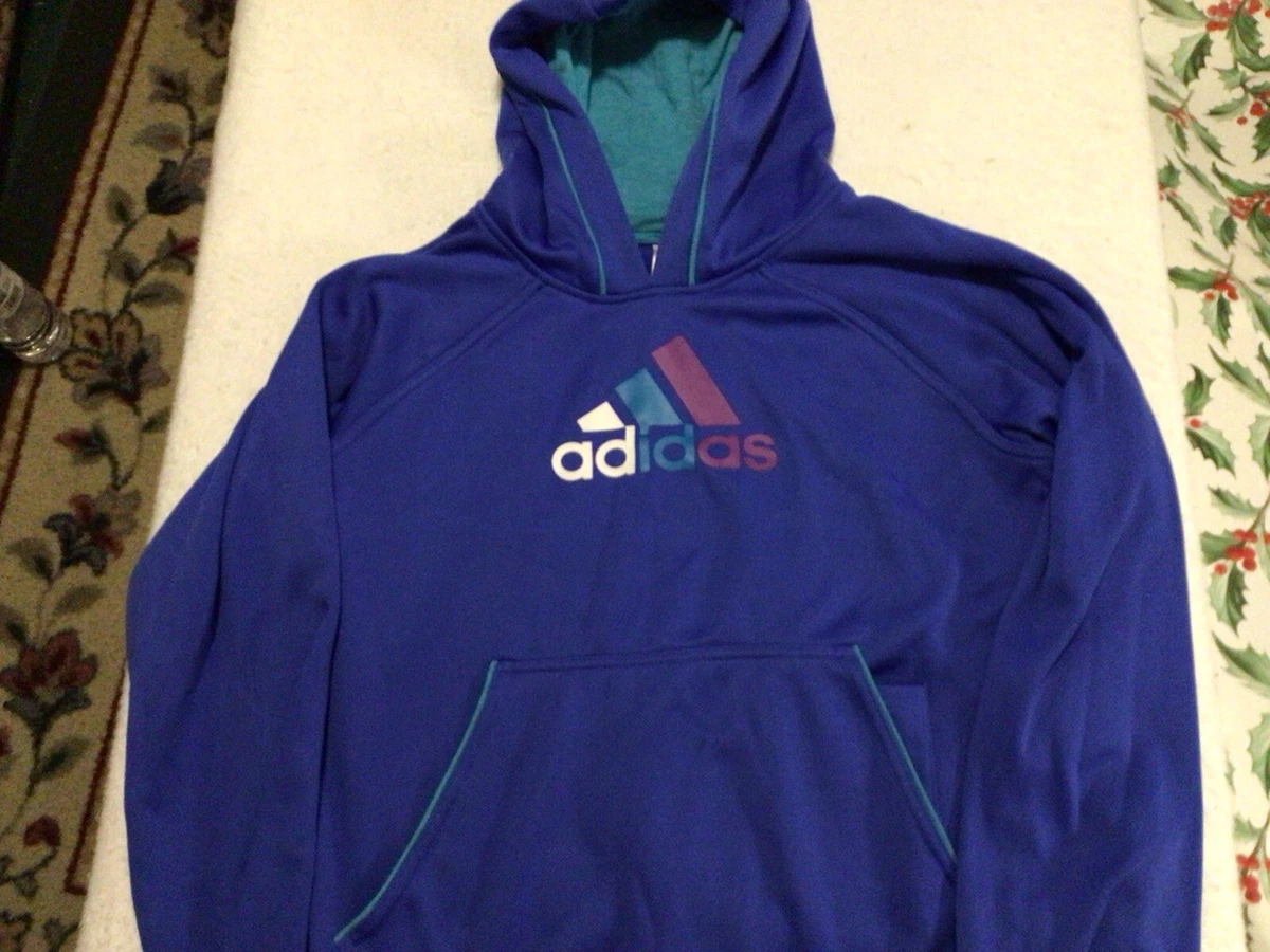 Adidas Women's/Girls Blue Hoody Size XL RN#88387 CA# 40312 | eBay