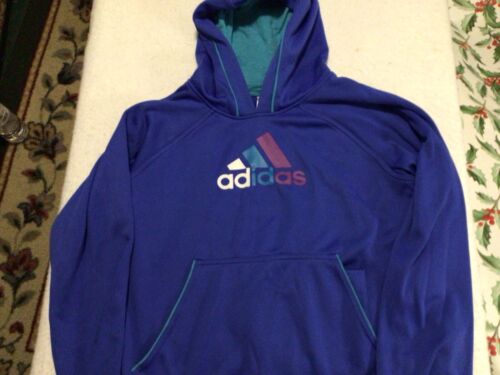 Adidas Women's/Girls Blue Hoody Size CA# 40312 Nice! | eBay