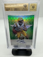 Odell Beckham Rookie Card  Auto 2014 Leaf Valiant Auto #BA-OBJ (PRISITNE) BGS 10