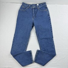Vintage Calvin Klein Jeans Womens 10 Blue High Waist Mom Jeans Union Made