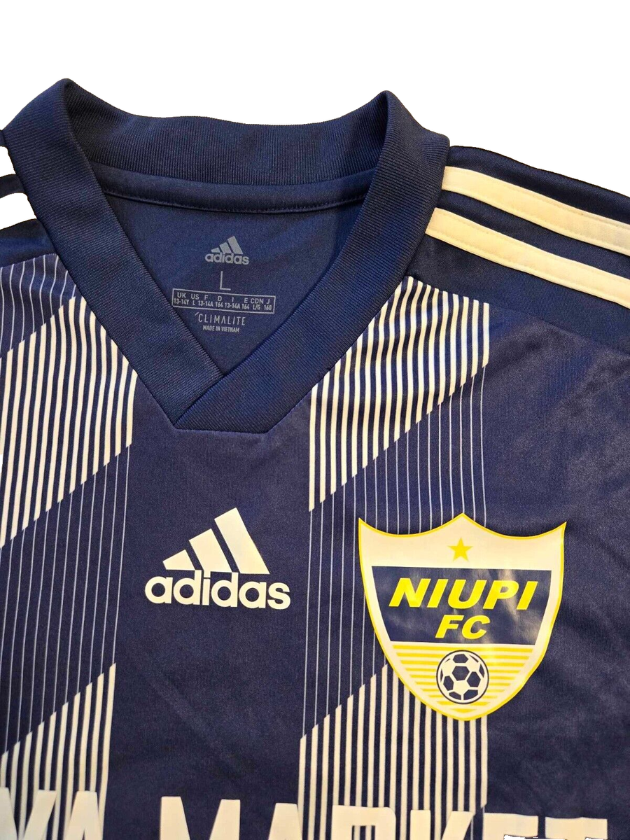 Kids Youth L (13/14Y) Adidas Climalite Navy Nijiya Market Jersey