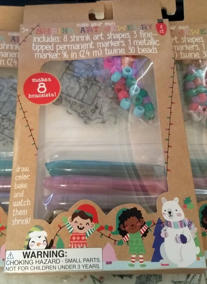 Shrink Art Jewelry Kit makes 8 bracelets unicorn sloth Target Christmas