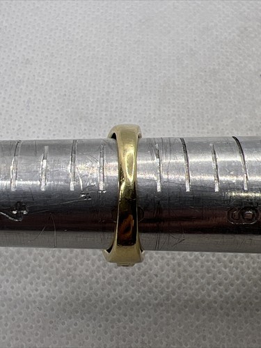 ELEGANTE Anello Donna Oro Giallo Solido 14K Pietre Preziose & Diamanti 4,1gr. - Foto 4 di 12