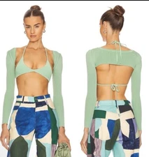 SER.O.YA NWT Dahlia 2 Pc Set in Green Size XS MSRP $195 SOLDOUT!