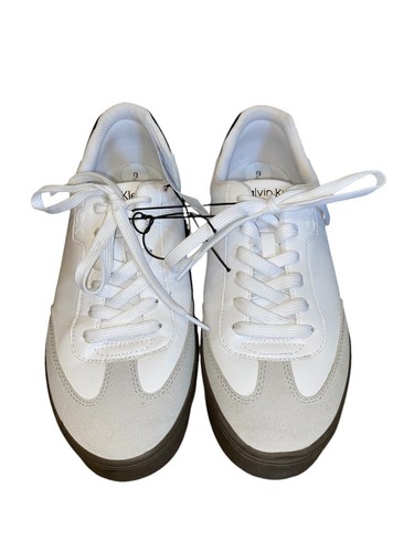 NWOB TRY ON WEAR Calvin Klein Men's Falconi Sneakers Shoes Size 9M B/W/T - Picture 3 of 7