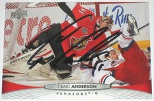 CRAIG ANDERSON SIGNED 11-12 UPPER DECK OTTAWA SENATORS CARD AUTOGRAPH AUTO!!
