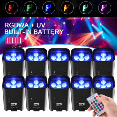 U`King Akku 108W WIFI APP Steuerung Bühnenlicht RGBWA UV LED Par DMX Party Show