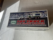 2008 HESS TOY TRUCK AND FRONT LOADER, MINT NEVER USED, LISTING 17 DIFFERENT ONES