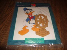 CAPTAIN DONALD DUCK Mickey Unlimited Cross Stitch Kit #36005 NEW SEALED