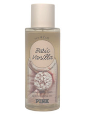 VICTORIA  S SECRET PINK BASIC VANILLA FRAGRANCE BODY MIST SPRAY SPLASH 8.4 oz