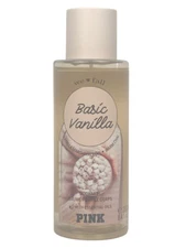 VICTORIA’S SECRET PINK BASIC VANILLA FRAGRANCE BODY MIST SPRAY SPLASH 8.4 oz