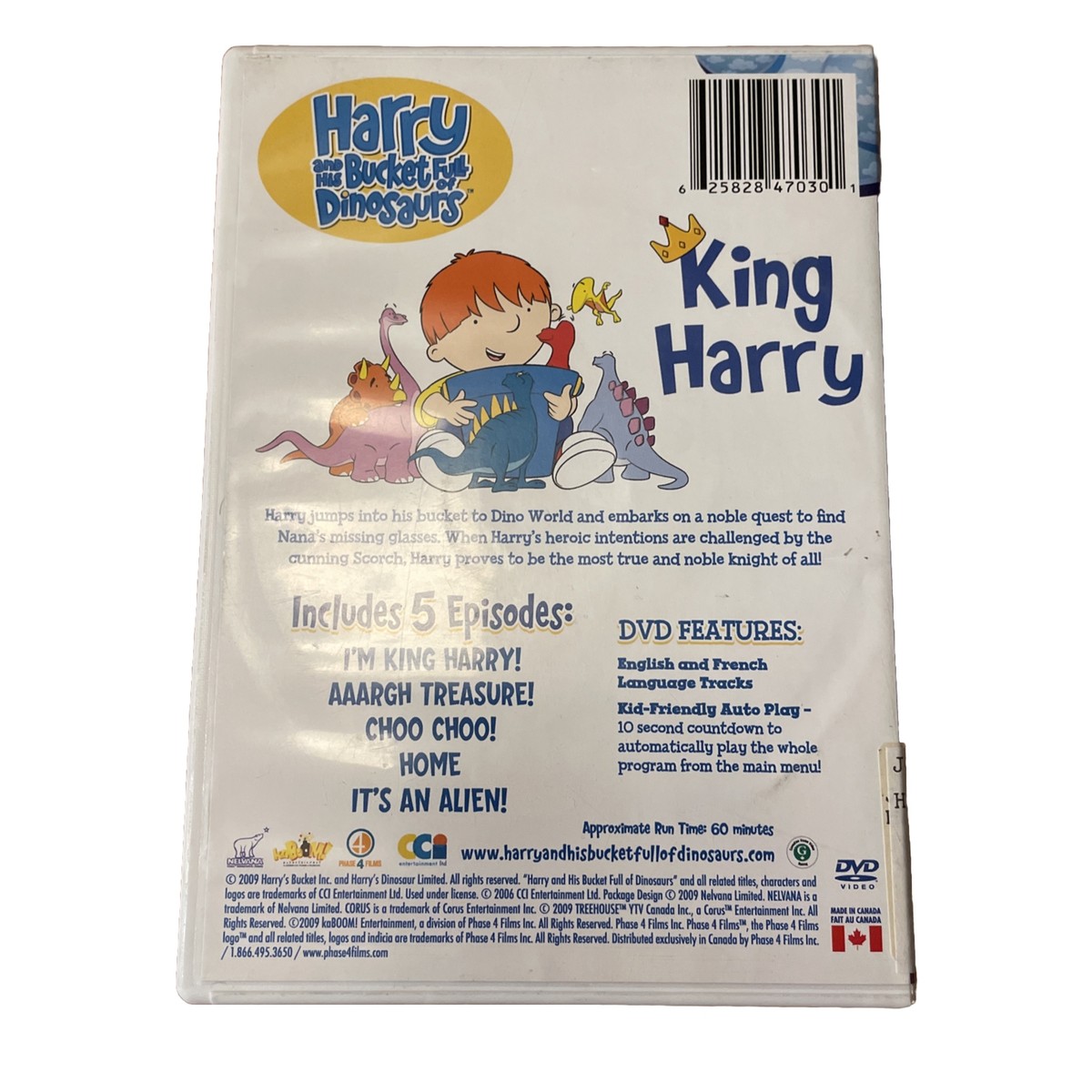 Harry and His Bucket Full of Dinosaurs: King Harry (DVD, 2009) | eBay