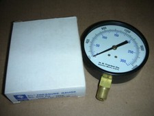 H.O. Trerice D070196, 0-300psi / 0 to 2,000 kPa, 3-1/2", 1/4" NPT Pressure Gauge