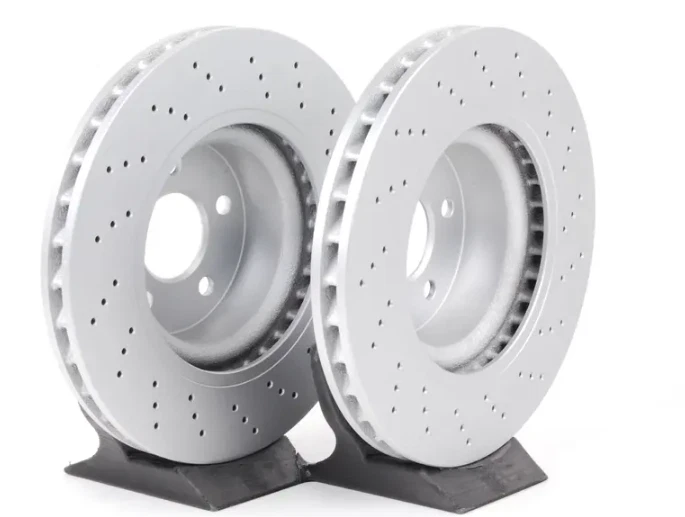 Mercedes Front Left & Right Brake Disc Rotors For CL500 S430 S500 330mm - Image 2 of 4