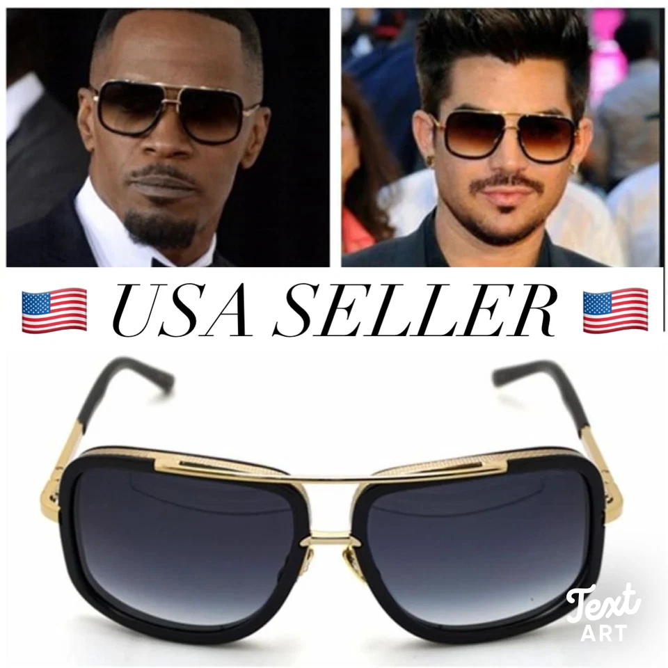 Gafas de sol cuadradas Aviator "gamach" para hombre Guy Dude Shadz 400UV protección @ Foto 3 de 4