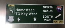 K&uuml;hlschrank Magnet Key West Naples Miami Florida Homestead 14x5 cm Magnetschild