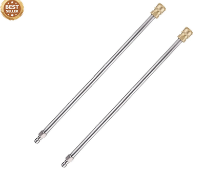 #ad Pressure Washer Extension Wand 17 Inch Stainless Steel Power Lance 2 Pack $12.55