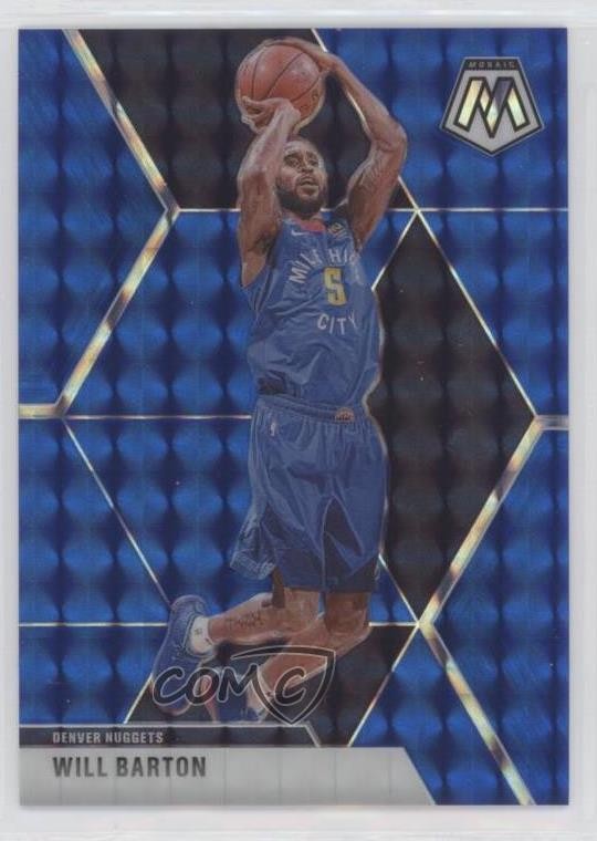 2019-20 Panini Mosaic Blue Prizm 64/99 Will Barton #151 5b1