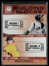 2011 Donruss Elite #4 Johnson Walker McMillen Snodgress Building Blocks Quad