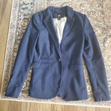 H M Blazer Navy Womens Size 2