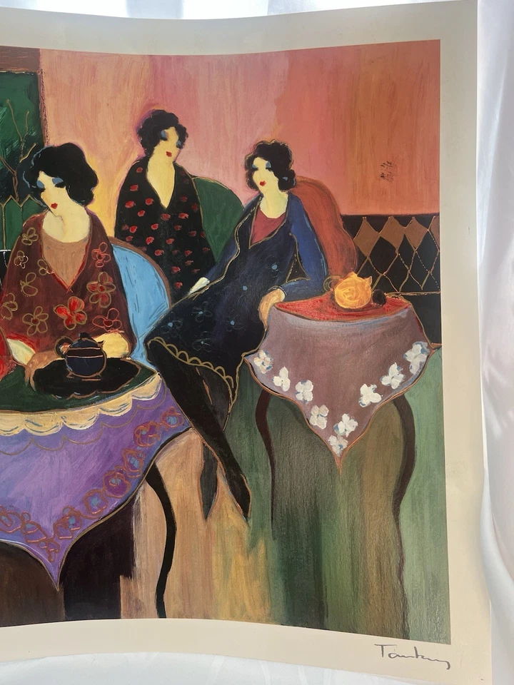 Serigrafía Itzchak Tarkay dos por dos mujeres 18x22" Foto 2 de 4