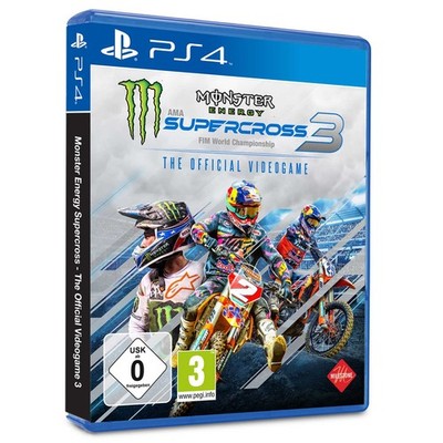 Monster Energy Supercross 3 The Official Videogame Sony PS4 Rennspiel NEU&OVP