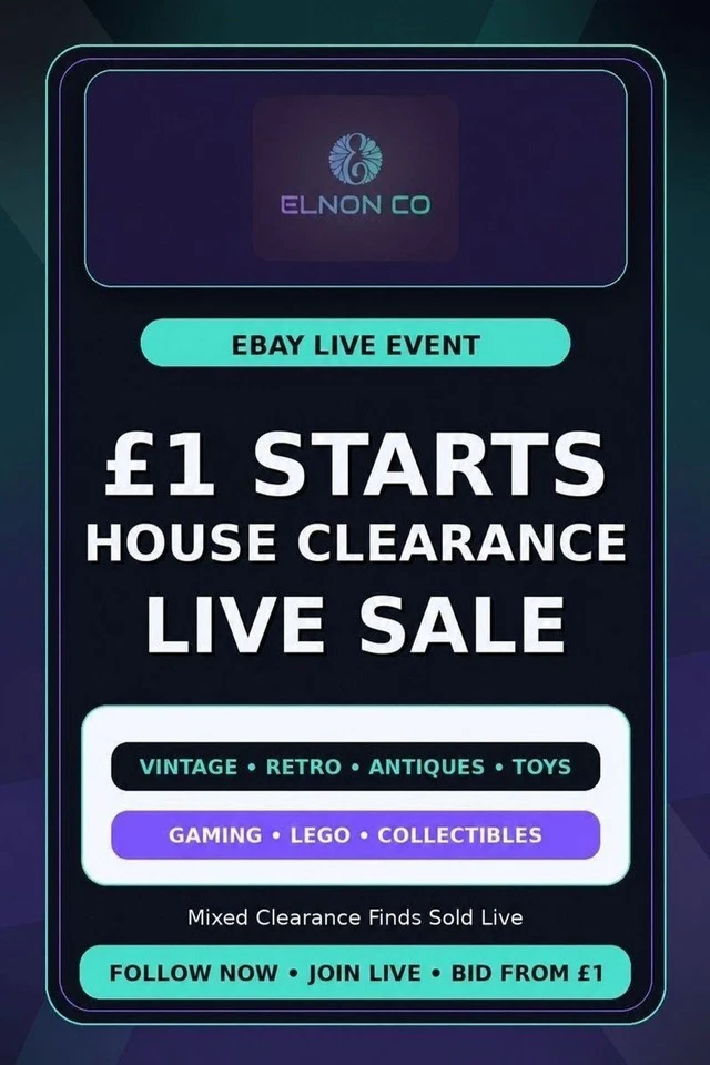£1 Starts House Clearance Live Vintage Gaming Lego Cameras Antiques