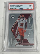 2020 Panini Mosaic #245 Isaiah Simmons RC Rookie PSA 9 MINT