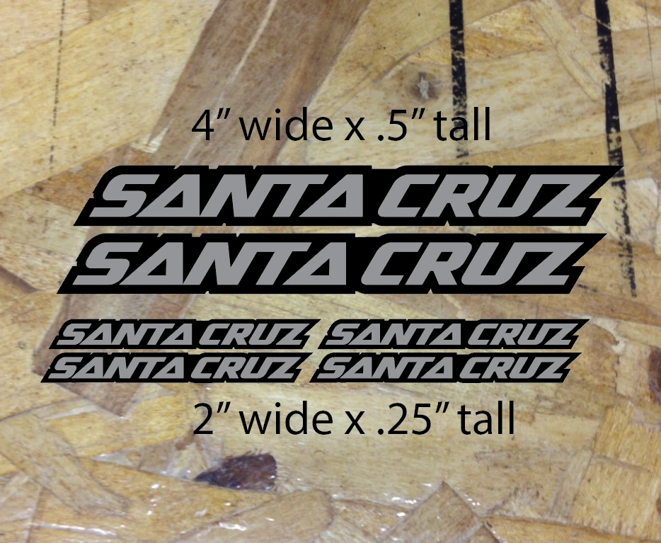 Lot De 18 Autocollants Santa Cruz Pour VTT - Neuf Sous Emballage - Décoration Vélo