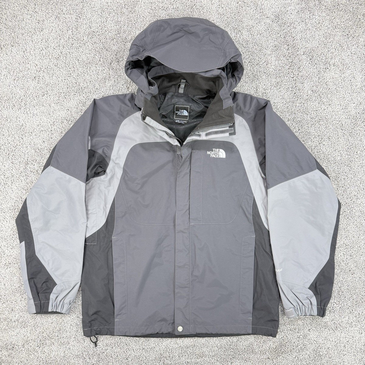 【最終価格】スノージャケットthe north face HYVENT The North Face HyVent Ski Jacket Men M Black/Gray 3-1 Outer Shell