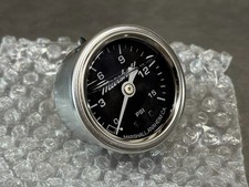 Marshall 0-15 Psi Fuel Pressure Gauge Black 1.5 Diameter - Ms00015 Marshall 0-15 Psi Fuel Pressure Gauge Black 1.5 Diameter - Ms00015