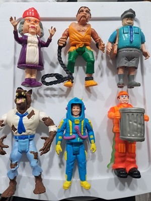 Vintage Kenner Real Ghostbusters Lot Of 11 Pcs Winston Egon Granny Trash Ghost