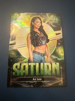 AJ LEE 2026 Topps Cosmic Chrome WWE Planetary Pursuit Saturn SSP PPS-10