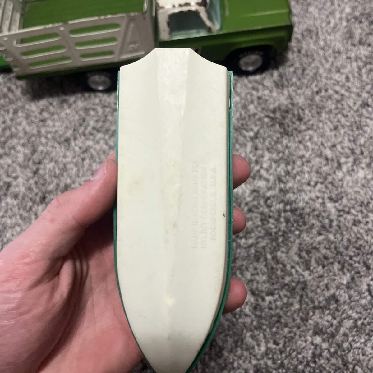 Vintage Nylint ~Bass Chaser Boat ~green Plastic Fishing ~Boat Only