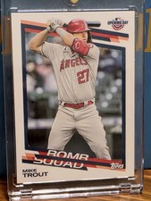 Mike Trout Topps Opening Day Bomb Squad Investment Baseball Card W One Touch